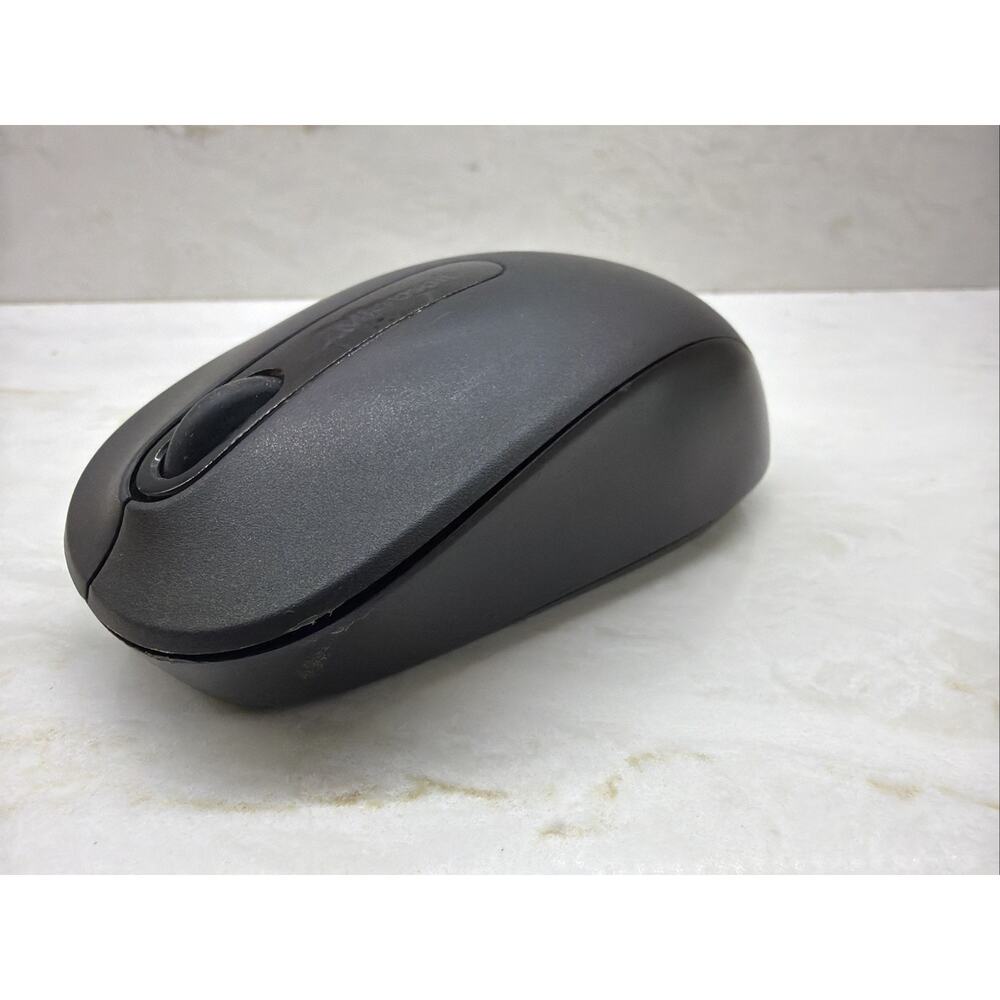 Microsoft Wireless Full Size Mouse Black Model 1737 w/Receiver TESTED WORKING - Picture 4 of 12